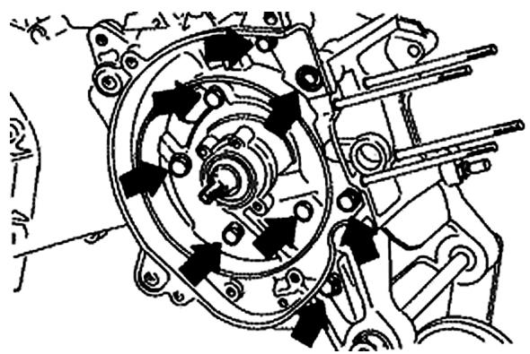 PIAGGIO LIBERTY - Splitting the crankcase halves - 1