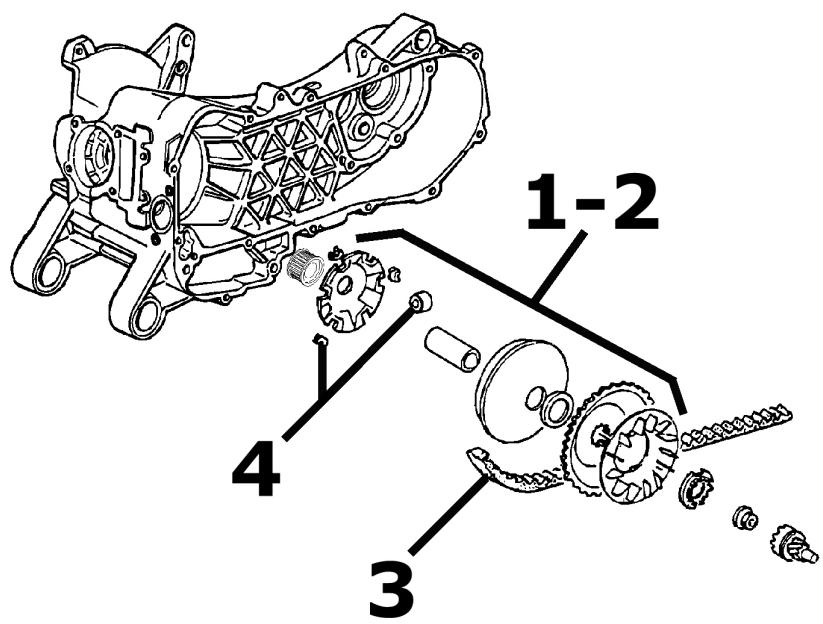 PIAGGIO LIBERTY - Driving pulley - 1