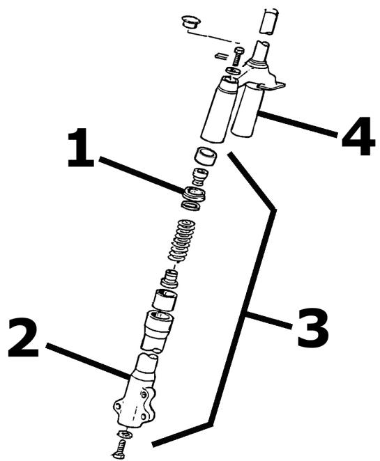 PIAGGIO LIBERTY - Steering column - 1
