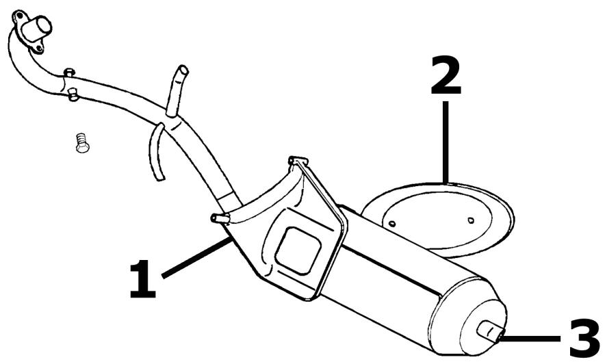 PIAGGIO LIBERTY - Exhaust pipe - 1
