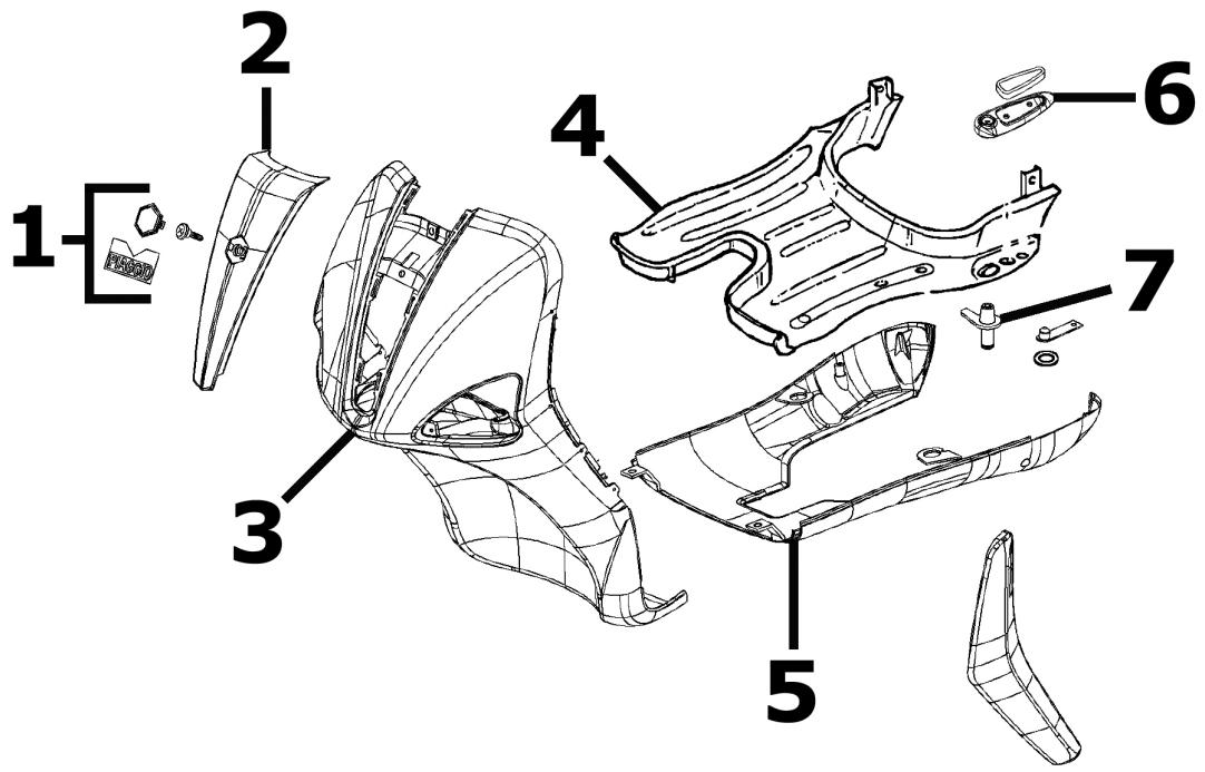 PIAGGIO LIBERTY - Legshield spoiler - 1