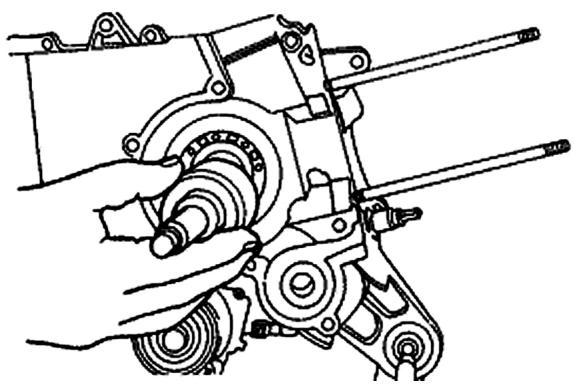 PIAGGIO LIBERTY - Removing the crankshaft bearings - 2