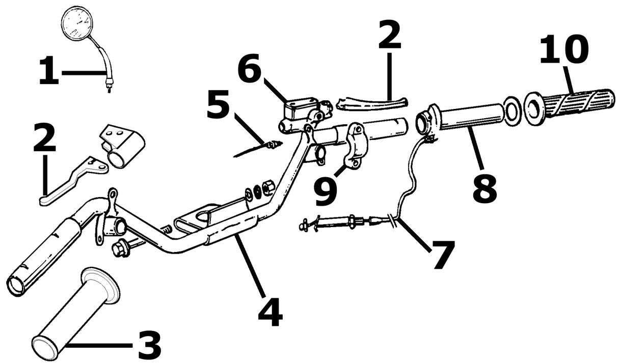 PIAGGIO LIBERTY - Handlebar components - 1