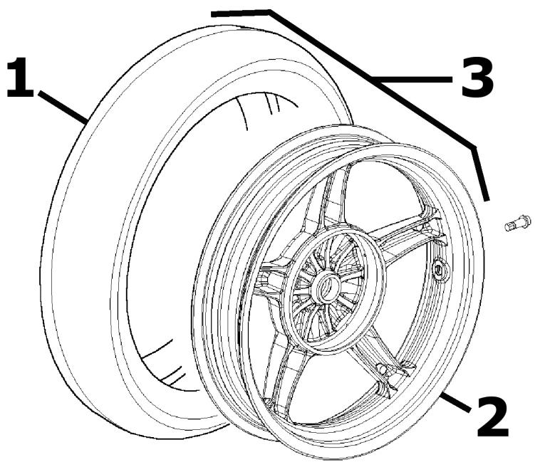 PIAGGIO LIBERTY - Rear wheel - 2