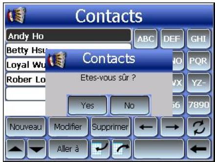 ACER D100 - Suppression d'un contact - 1