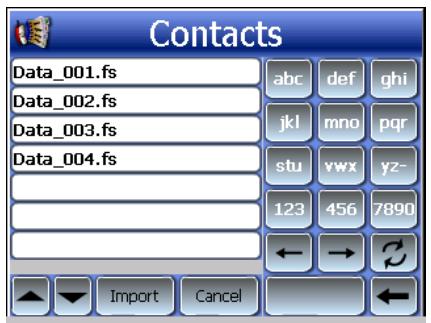 ACER D100 - Importer les contacts depuis votre Acer D100 - 1