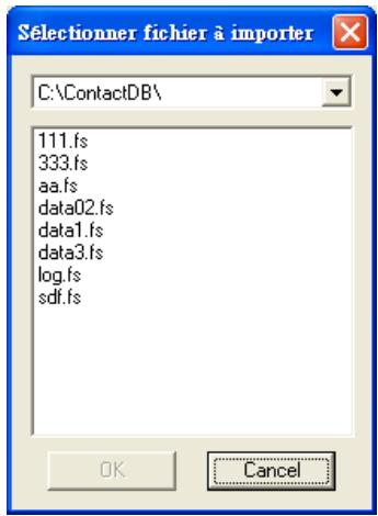 ACER D100 - Importer les contacts depuis votre Acer D100 - 1