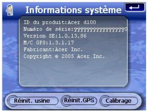 ACER D100 - Informations système - 1