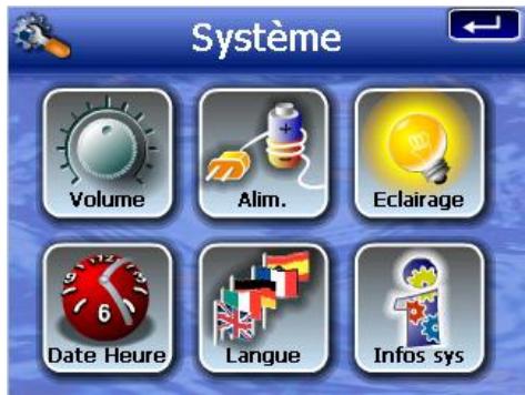 ACER D100 - Pour configurer les paramètres du système : - 1