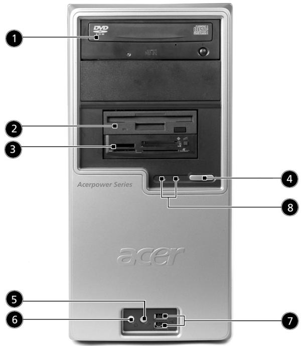 ACER POWER FV - Front panel - 1