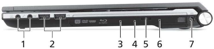 ACER ASPIRE 4830TG - Widok z prawej strony - 1