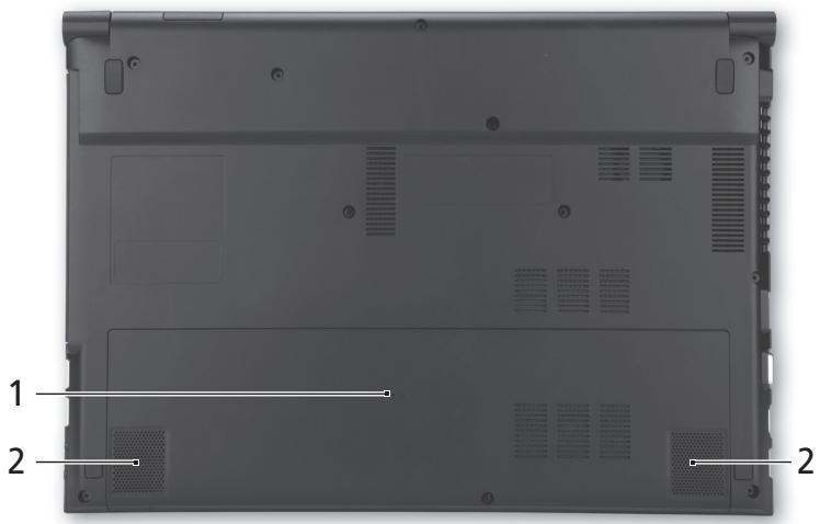 ACER ASPIRE 4830TG - 바닥 모습 - 1