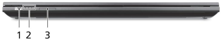 ACER ASPIRE 4830TG - Πρόσοψη με το καπάκι κλειστό - 1