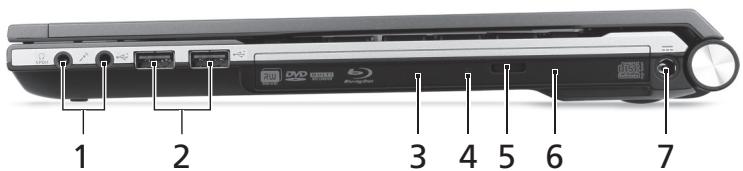 ACER ASPIRE 4830TG - Right view - 1