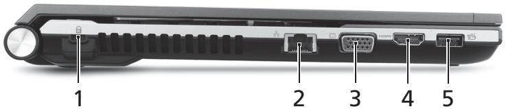 ACER ASPIRE 4830TG - 왼쪽 모습 - 1
