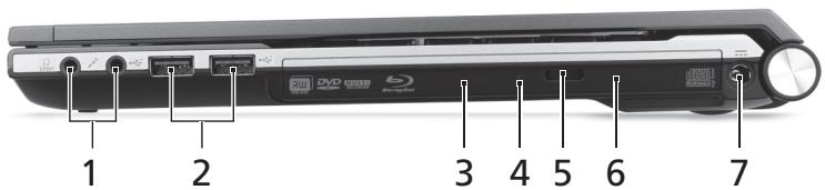 ACER ASPIRE 4830TG - 右視圖 - 1