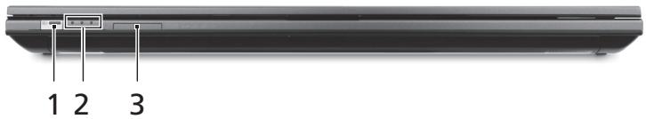 ACER ASPIRE 4830TG - 上蓋闔起的前視圖 - 1