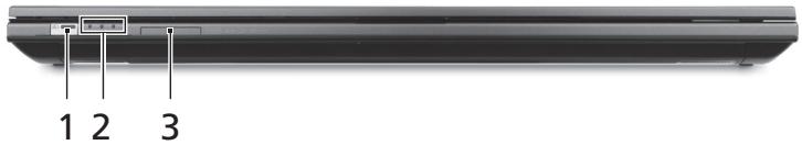 ACER ASPIRE 4830TG - Closed front view - 1
