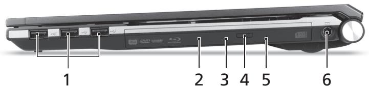 ACER ASPIRE 5830TG - Right view - 1