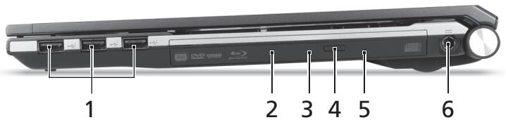 ACER ASPIRE 5830TG - Jobb oldali nézet - 1
