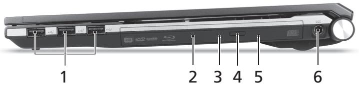 ACER ASPIRE 5830TG - Widok z prawej strony - 1
