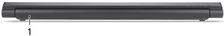 ACER ASPIRE 5830TG - Rear view - 1