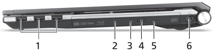 ACER ASPIRE 5830TG - USB 3.0 (SuperSpeed USB) - 1