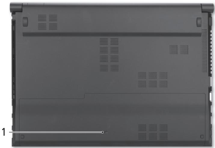 ACER ASPIRE 5830TG - Vue de la base - 1