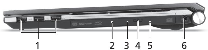 ACER ASPIRE 5830TG - Høyre visning - 1