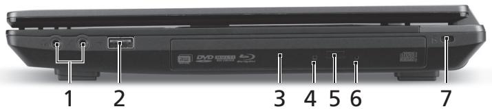 ACER TRAVELMATE 4750Z - Pogled z desne - 1