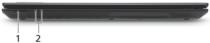 ACER TRAVELMATE 5335 - Vista frontal, fechado - 1