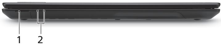 ACER TRAVELMATE 5335 - Vy over stängd framsida - 1