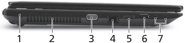 ACER TRAVELMATE 5335 - Fra venstre - 1