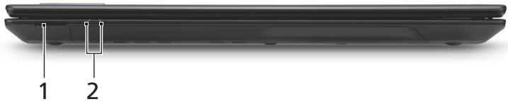 ACER TRAVELMATE 5335 - Closed front view - 1