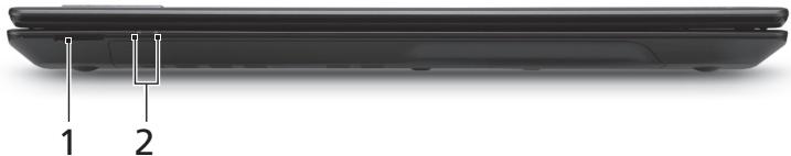 ACER TRAVELMATE 5335 - Pohled na zavřenou prědní stranu - 1