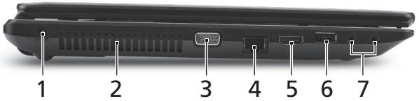 ACER TRAVELMATE 5735 - LinkeSeite - 1