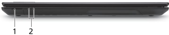 ACER TRAVELMATE 5735 - Vista frontal cerrada - 1