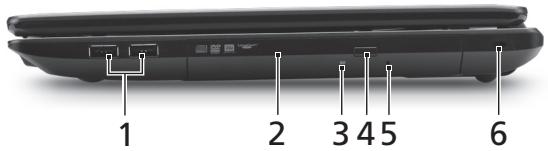 ACER TRAVELMATE 5735Z - 右面 - 1