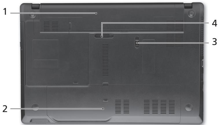 ACER TRAVELMATE 5740ZG - Base view - 1