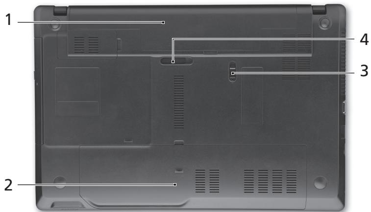 ACER TRAVELMATE 5740ZG - Unterseite - 1