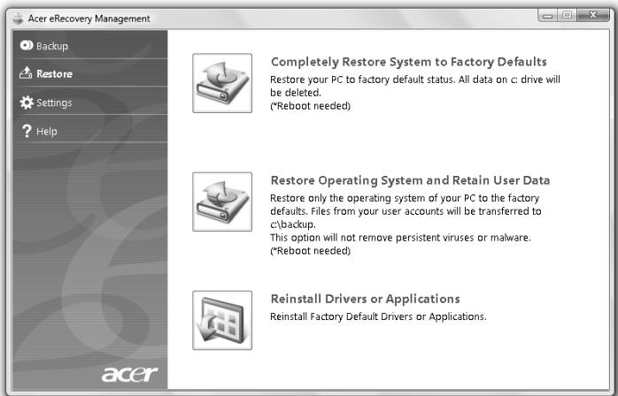 ACER TRAVELMATE 5742 - Återställning - 1