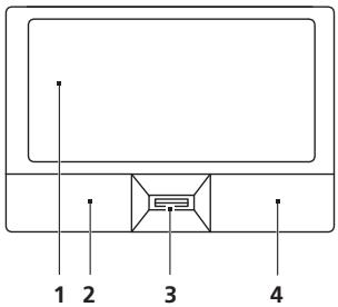 ACER TRAVELMATE 5742 - Nozioni di base sul touchpad (conlettore di impronto digitali) - 1