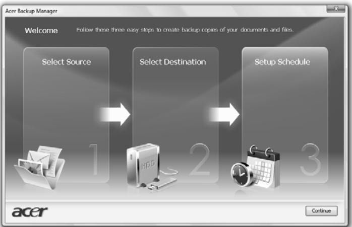 ACER TRAVELMATE 5742G - Acer Backup Manager - 2