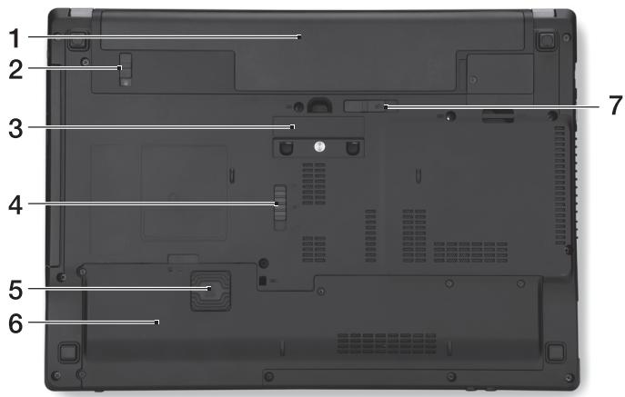 ACER TRAVELMATE P643-M - Pohlad zdola - 1