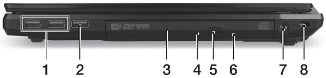 ACER TRAVELMATE P643-M - Right view - 1