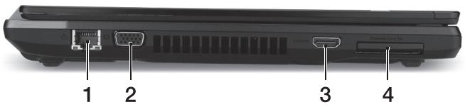 ACER TRAVELMATE P643-M - Left view - 1