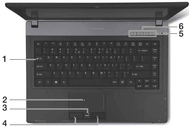 ACER TRAVELMATE P643-M - Keyboard view - 1