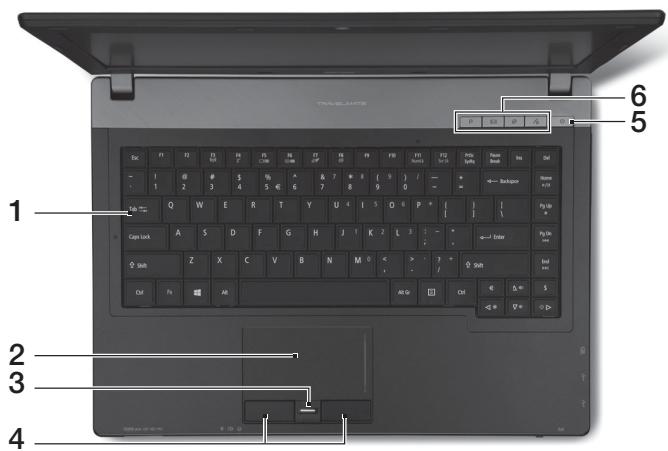 ACER TRAVELMATE P643-M - Pogled na tipkovnico - 1