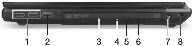 ACER TRAVELMATE P643-MG - Widok z lewej strony - 3