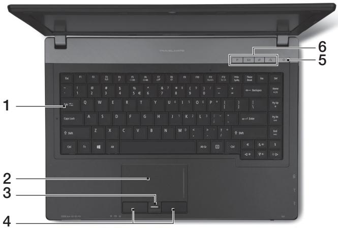 ACER TRAVELMATE P643-MG - Tastaturvisning - 1